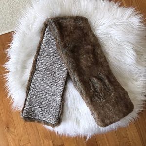 Anthropologie faux fur scarf